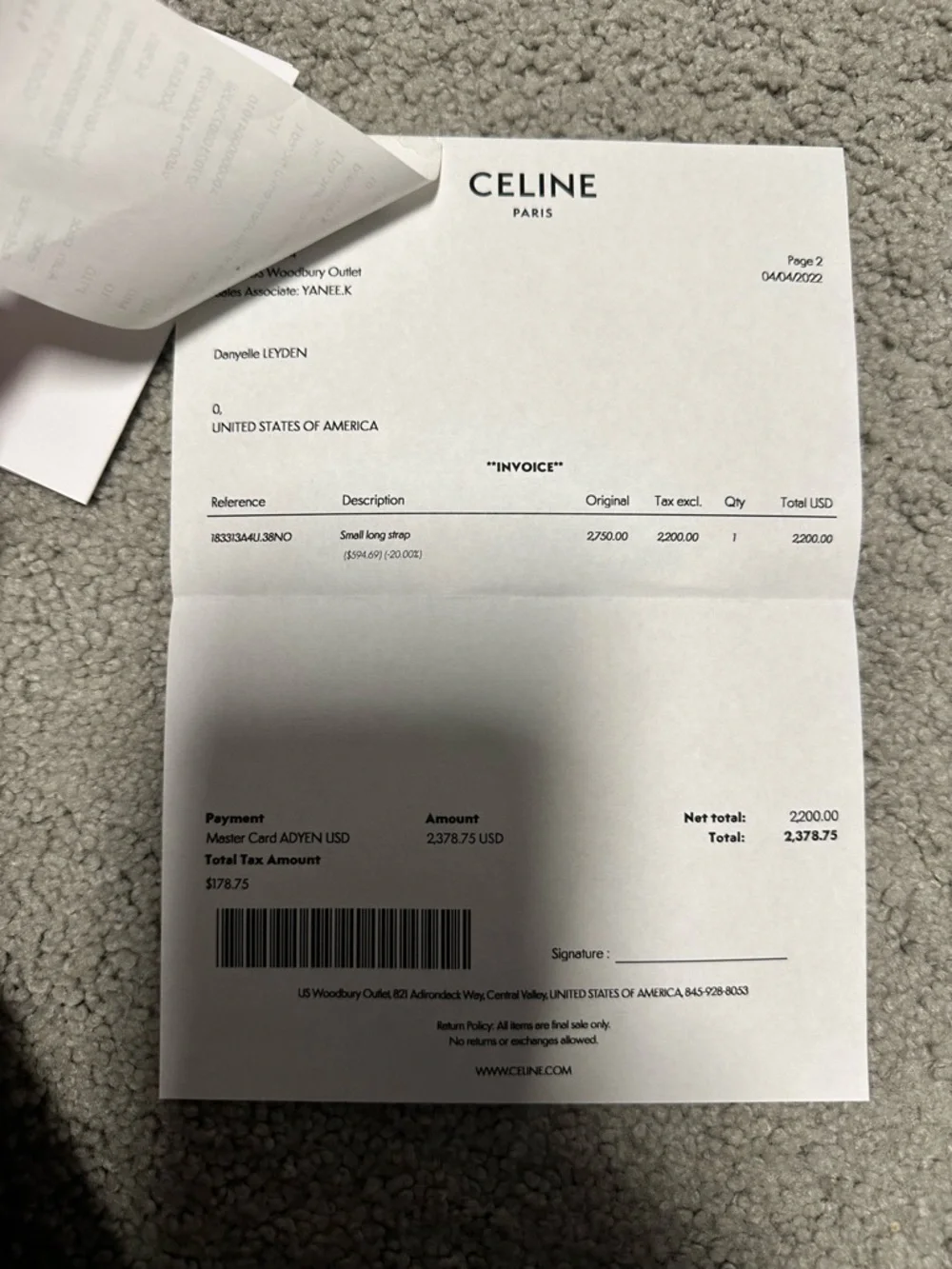 Celine Black Pebbled Leather Tote with Top Handles - Picture 11 of 11